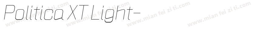 Politica XT Light字体转换